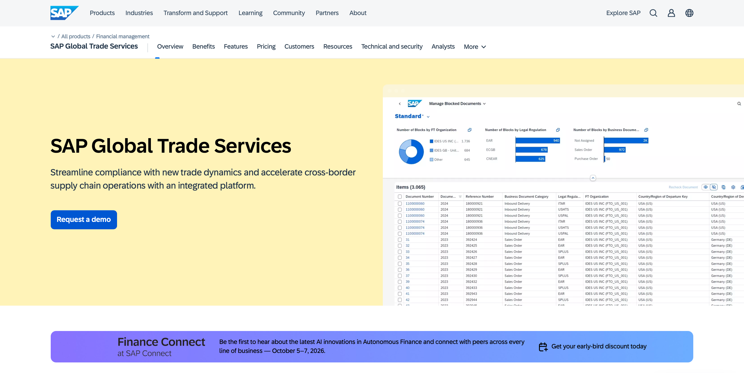 SAP Global Trade Services