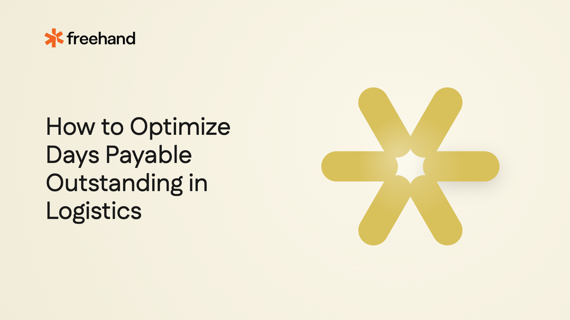 How to Optimize Days Payable Outstanding in Logistics - Freehand