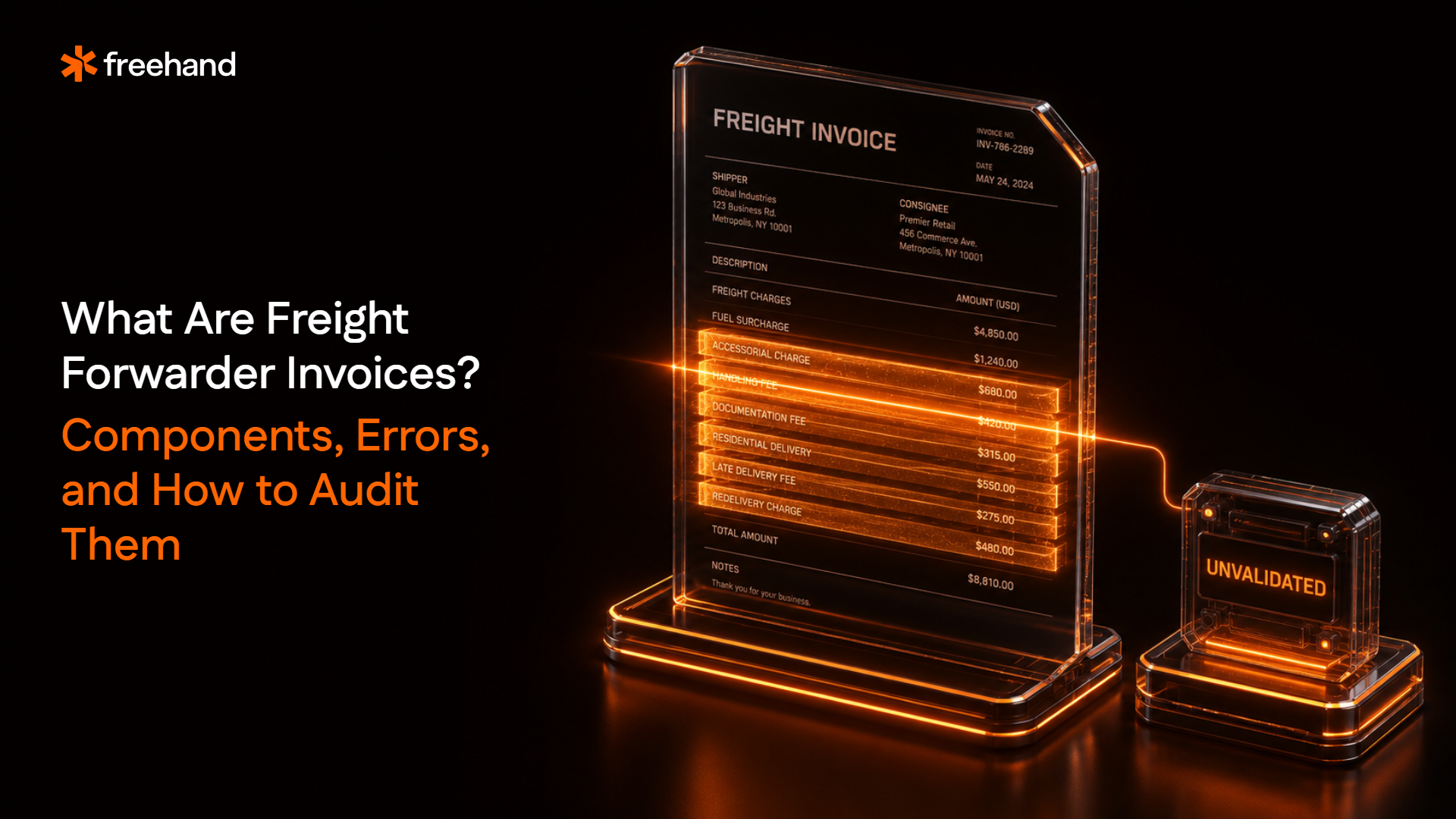 What Are Freight Forwarder Invoices? Components, Errors, and How to Audit Them - Freehand