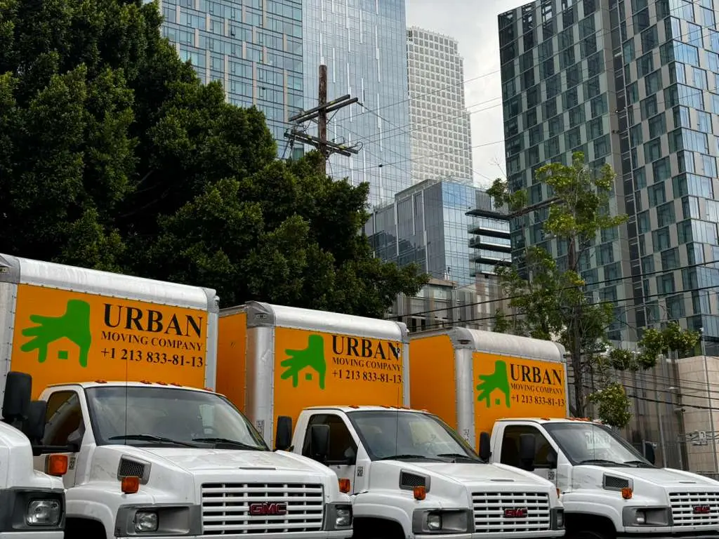 Urban Moving Company Trucks ready for apartment Moving