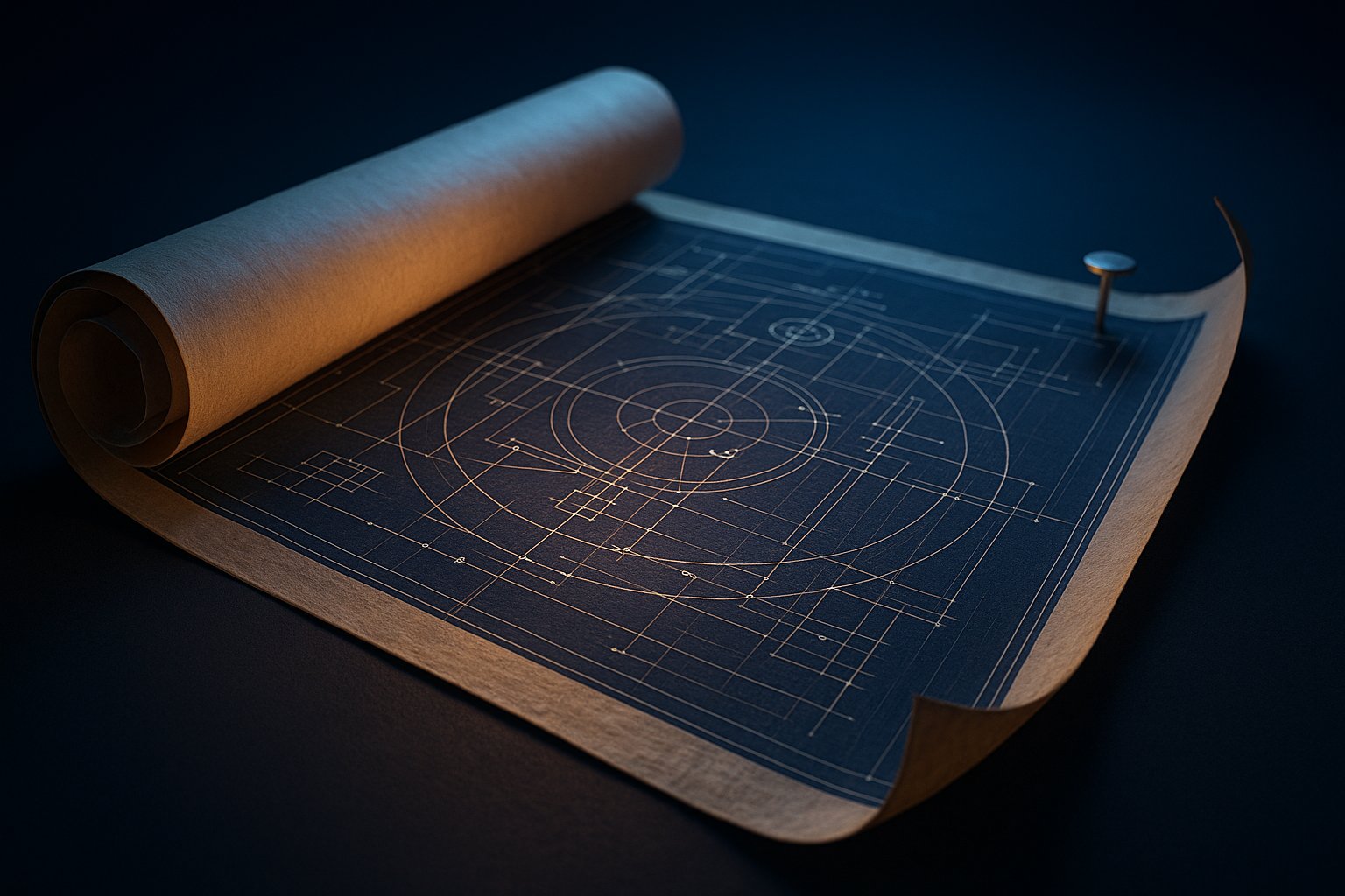 Blueprint representing the distribution hypothesis stage of medical device go-to-market strategy pre-clearance