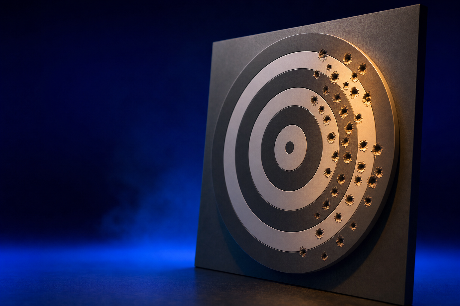 Off-target bullseye illustrating the cost of running go-to-market on a misdefined market