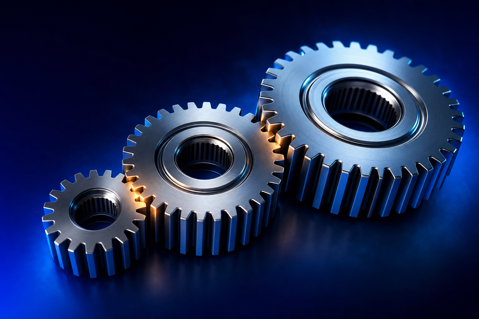 Compounding gears illustrating how founder domain expertise compounds across medtech companies