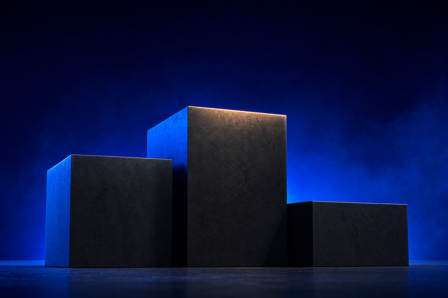 Three ascending podium platforms ranking healthcare marketing agencies by medtech stage fit