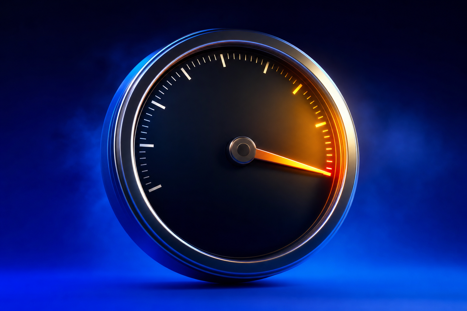Full throttle gauge representing the scale stage of medical device sales representative team building