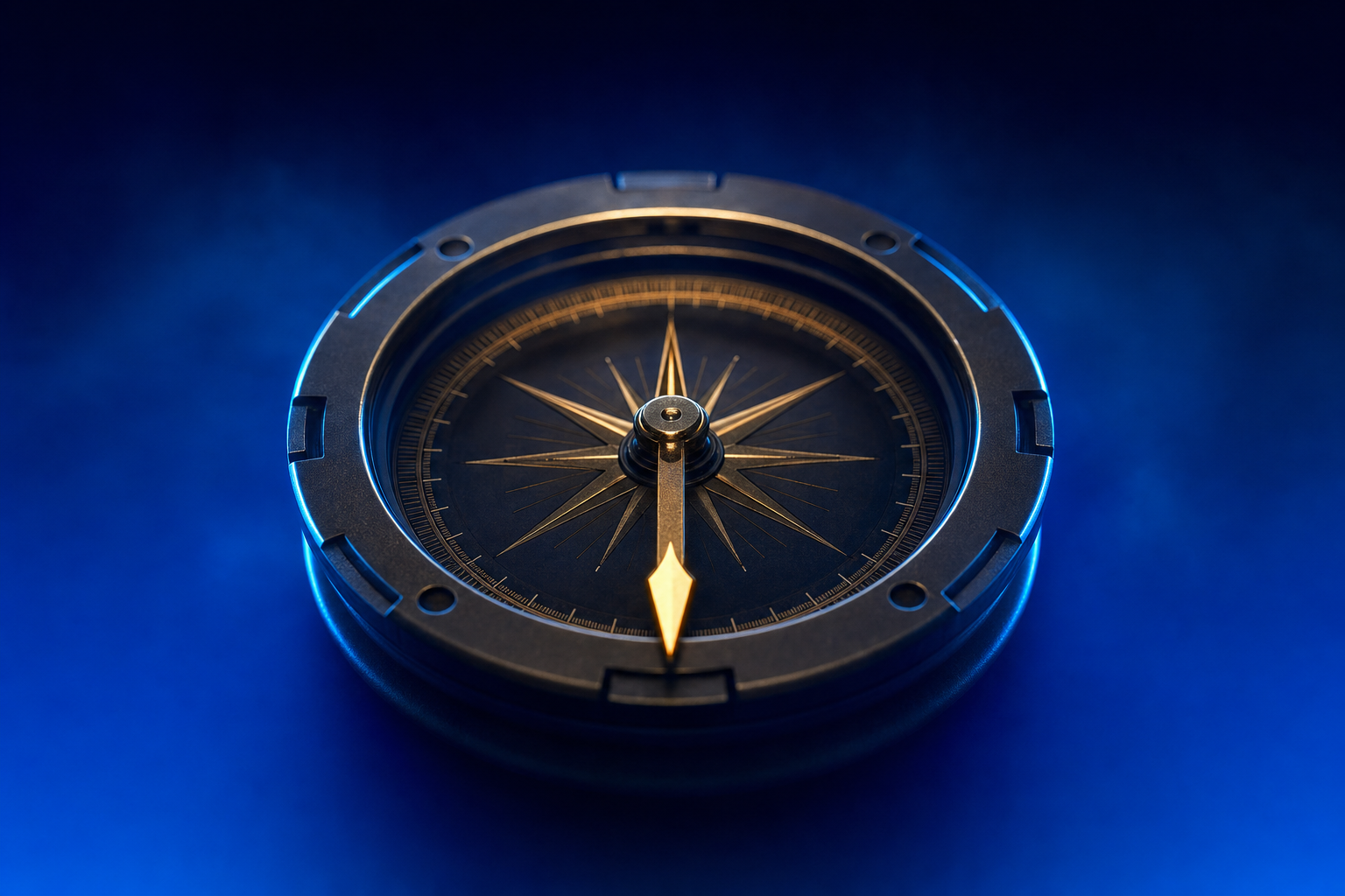 Brass compass representing how medtech founders choose the right healthcare marketing agency