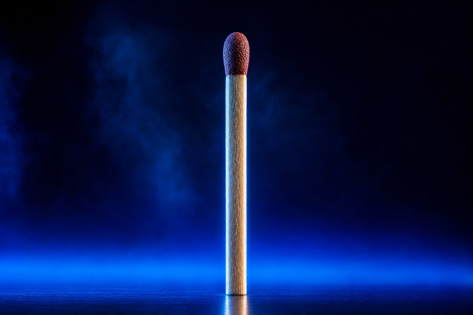 Unlit match representing clinical proof without a commercial narrative to ignite investor interest