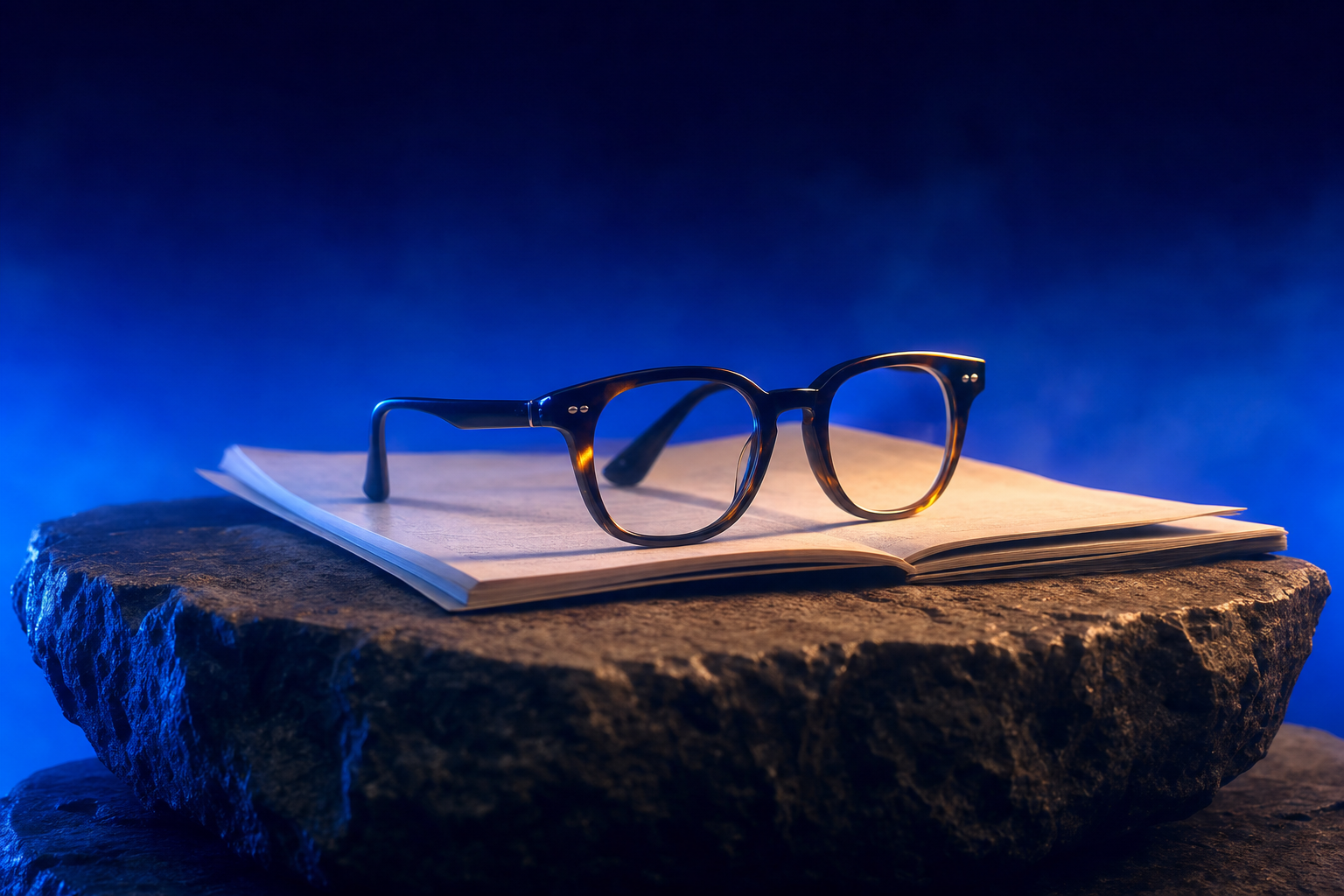 Reading glasses on a document representing executive readers seeking real insight.