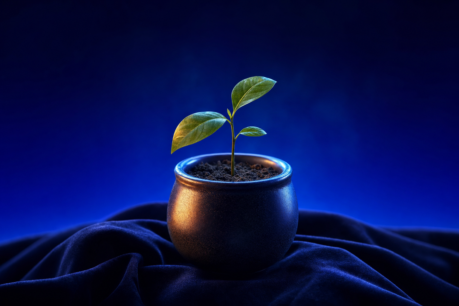 A seedling in a pot representing the market medtech companies engineer.