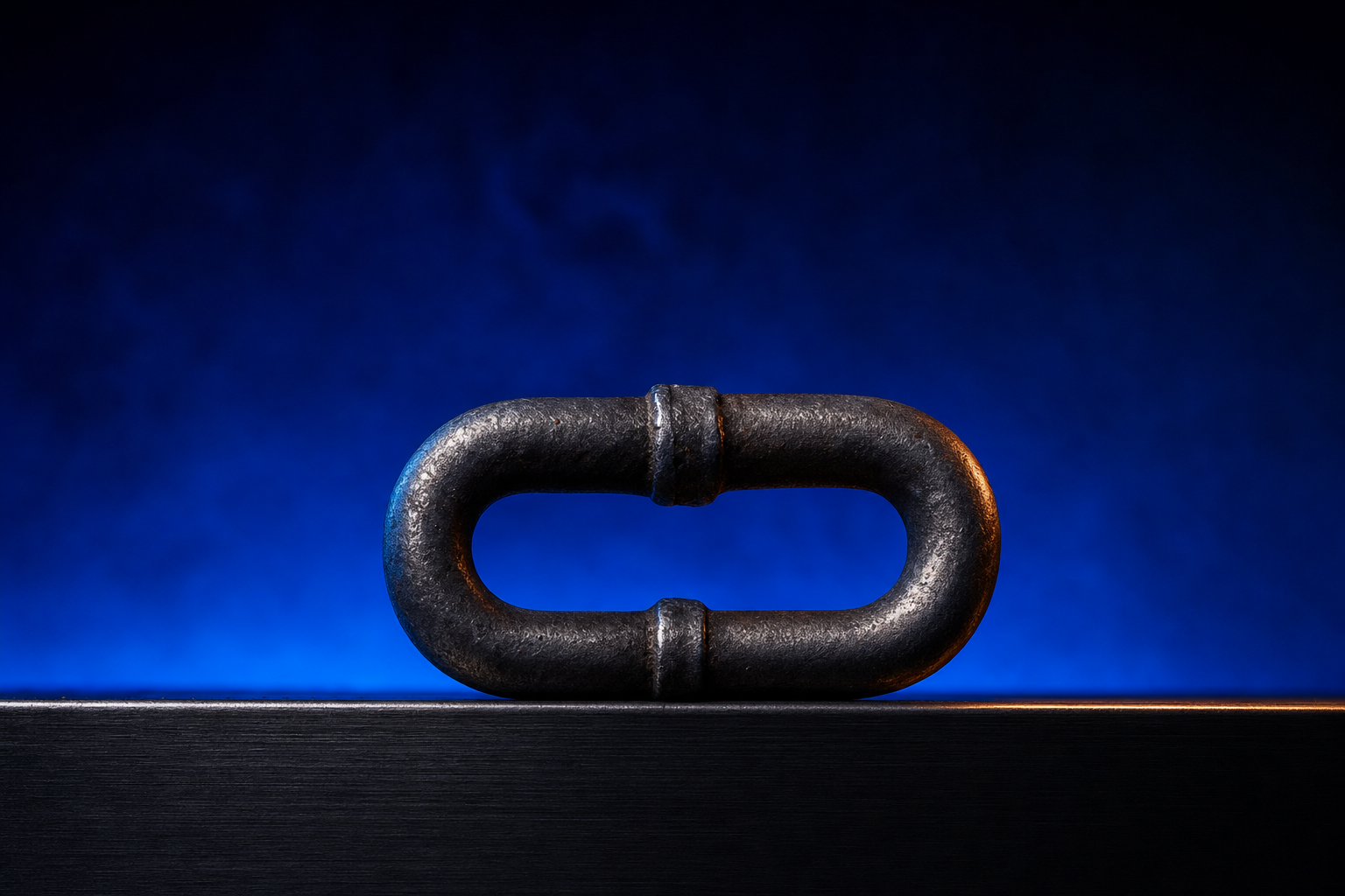 A heavy iron chain-link representing the backlink signal YouTube gives medtech sites.