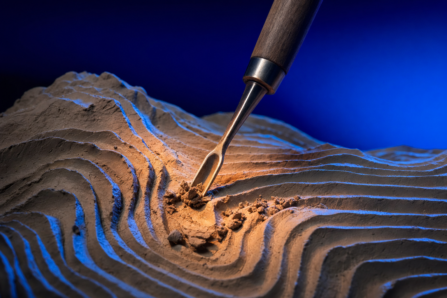 A sculptor carving new terrain, showing markets engineered rather than found