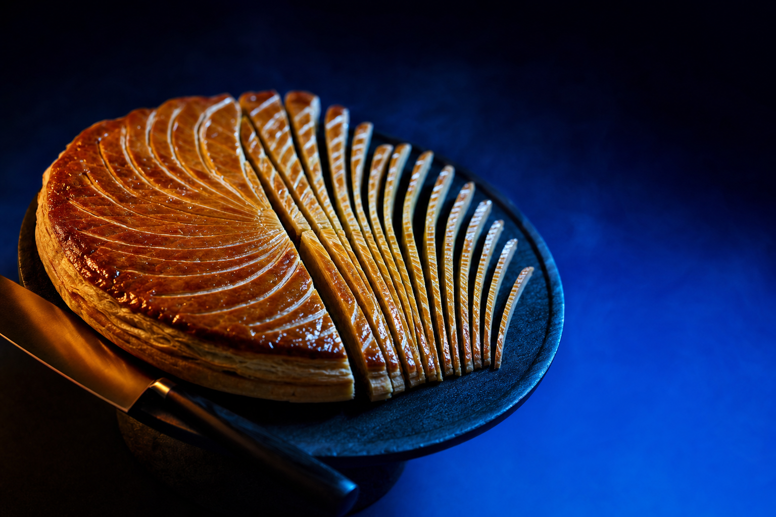 A pastry cut into progressively thinner slices, showing equity diluted across funding rounds