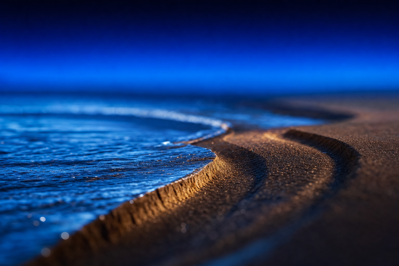A tide reshaping a shoreline, representing the ambulatory surgery center shift reshaping medtech strategy