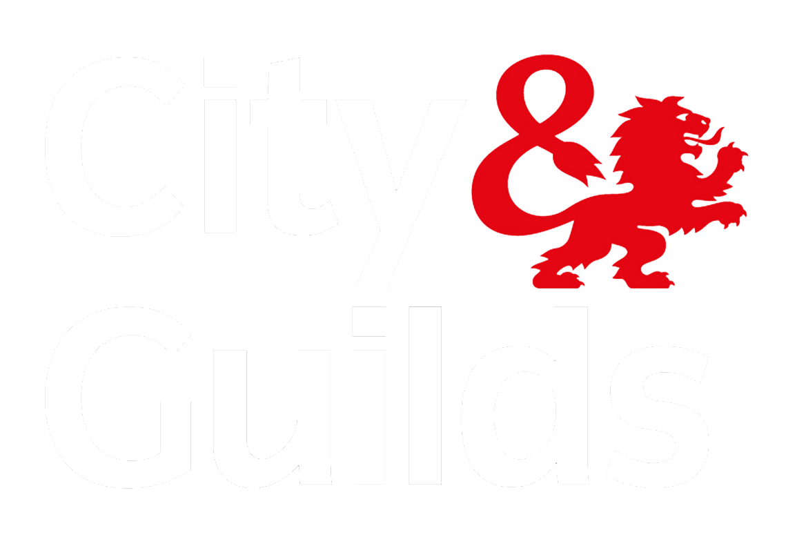 City & Guilds logo featuring a red lion and stylized ampersand.