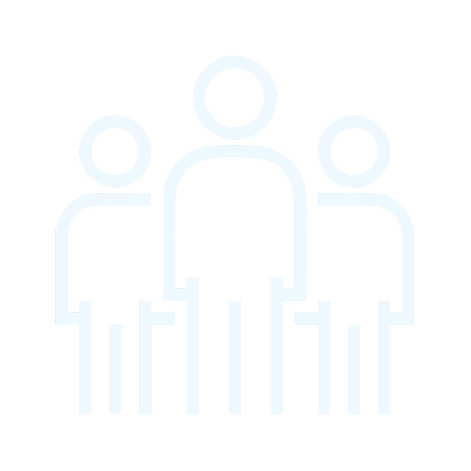 Icon of a group of people standing together, representing a team or workforce