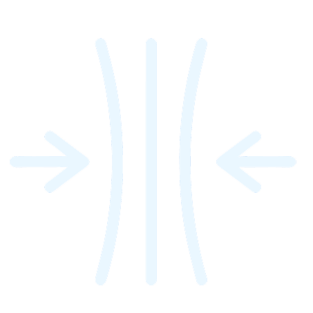 Icon of two arrows pointing inward, representing integration and joining together