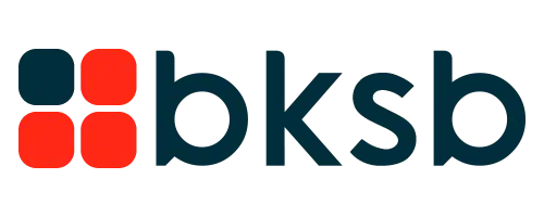 bksb logo with four red squares forming a larger square followed by lowercase letters bksb.