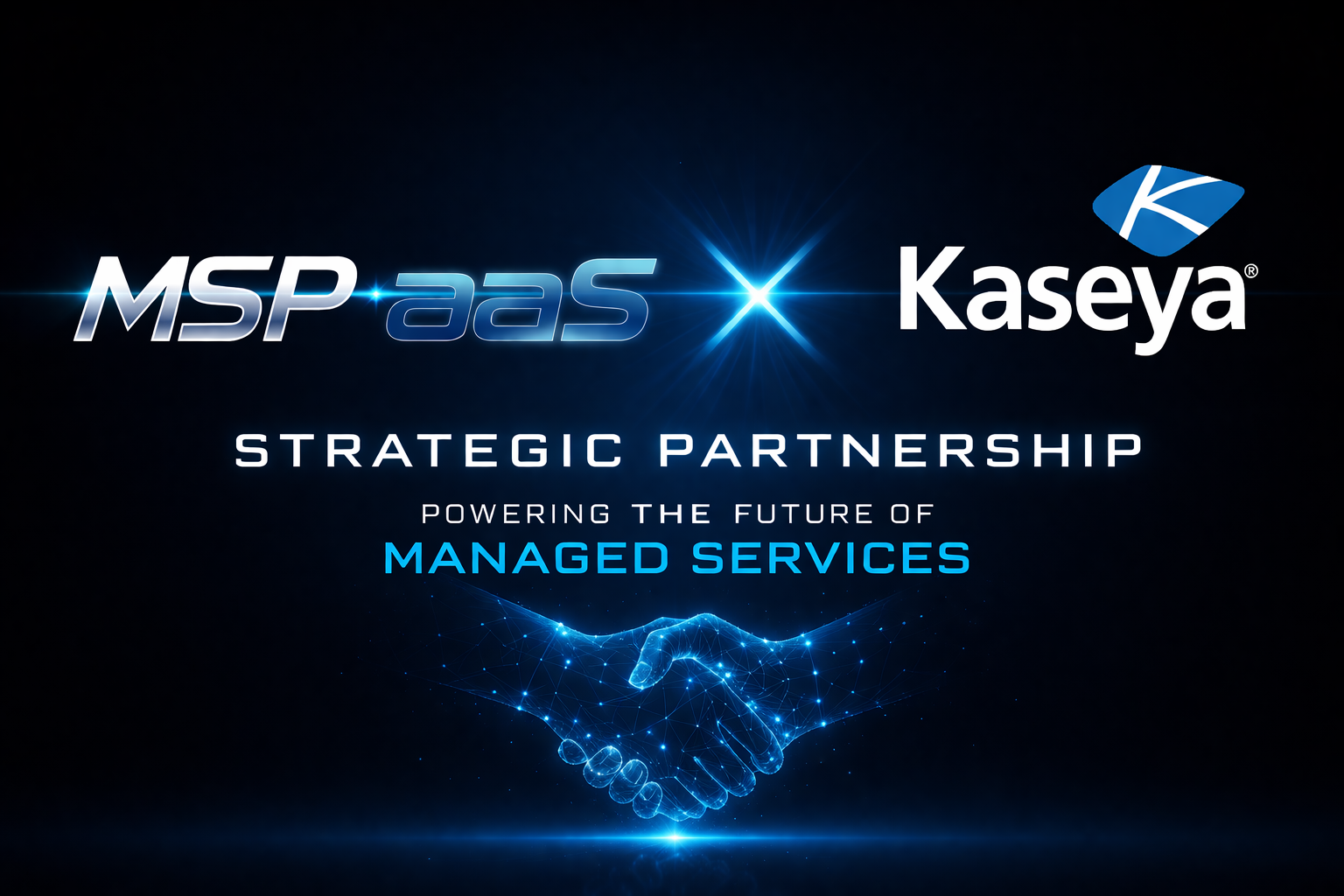 MSP-as-a-Service banner with futuristic digital background for modern service providers