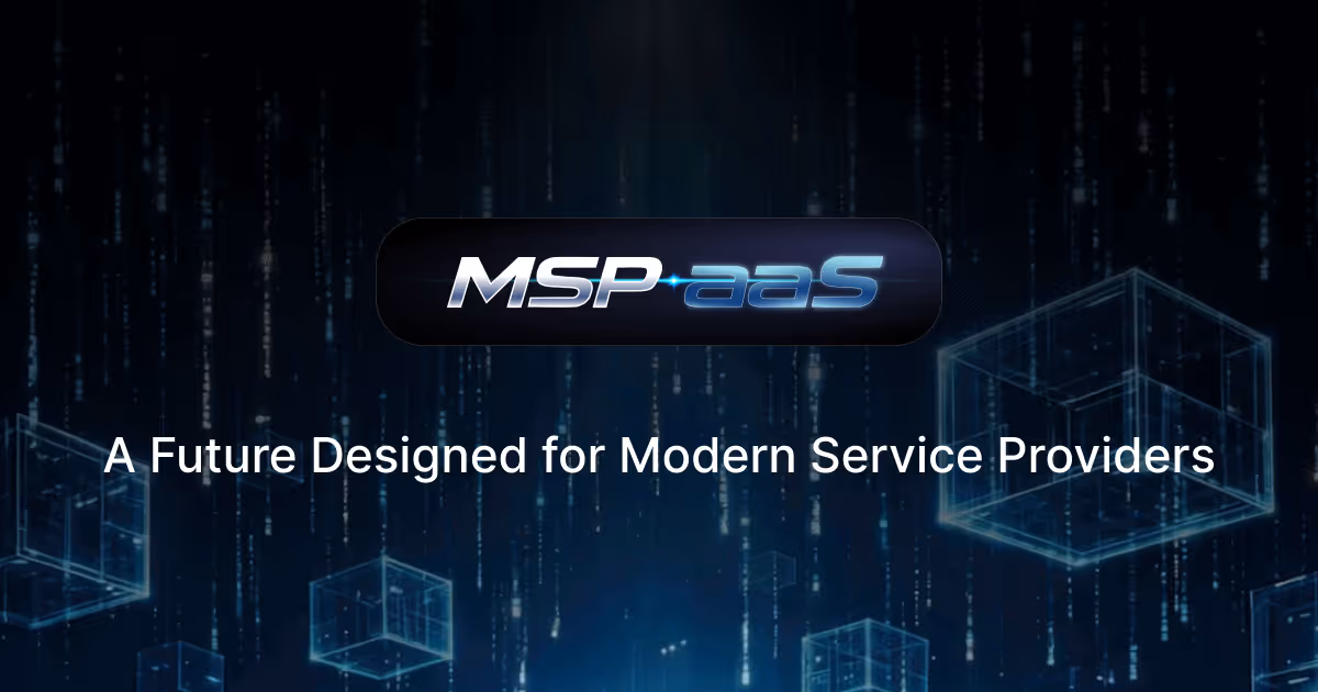 MSP-as-a-Service banner with futuristic digital background for modern service providers