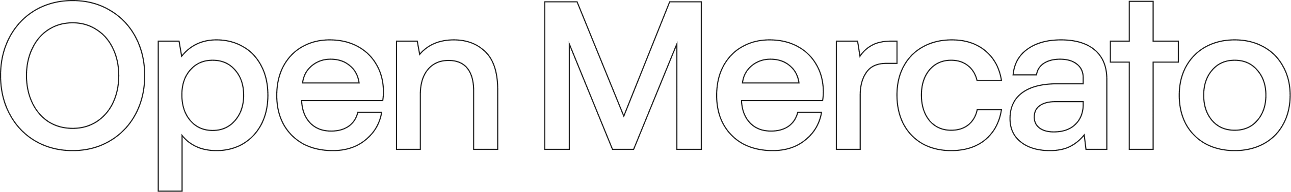 OpenMercato company logo in white text on transparent background.