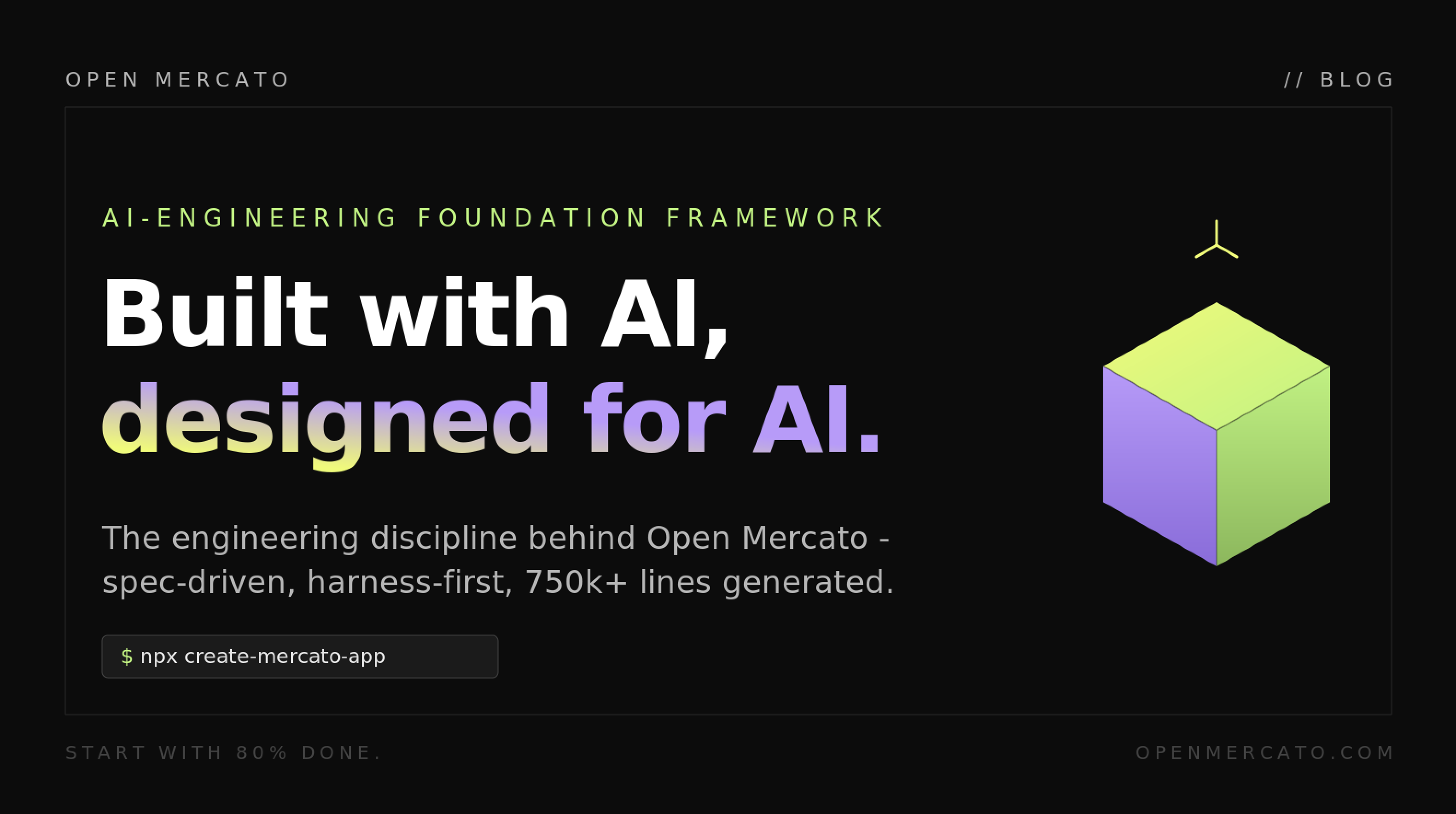 AI-Engineering: How We Built a 750k-Line Framework Entirely With AI Agents