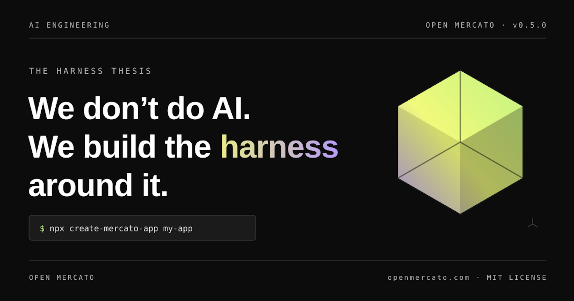 We Don't Do AI. We Build the Harness Around It.