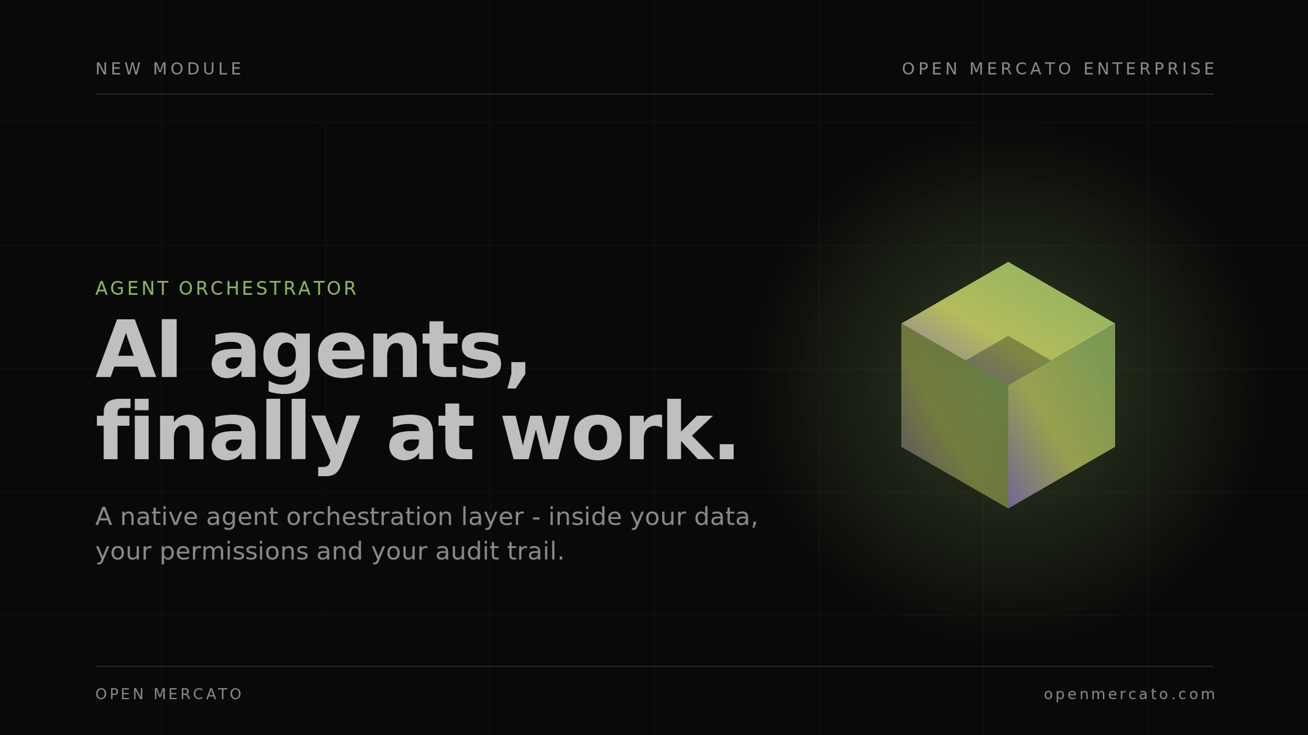 Introducing Agent Orchestrator - the new AI agent module in Open Mercato Enterprise