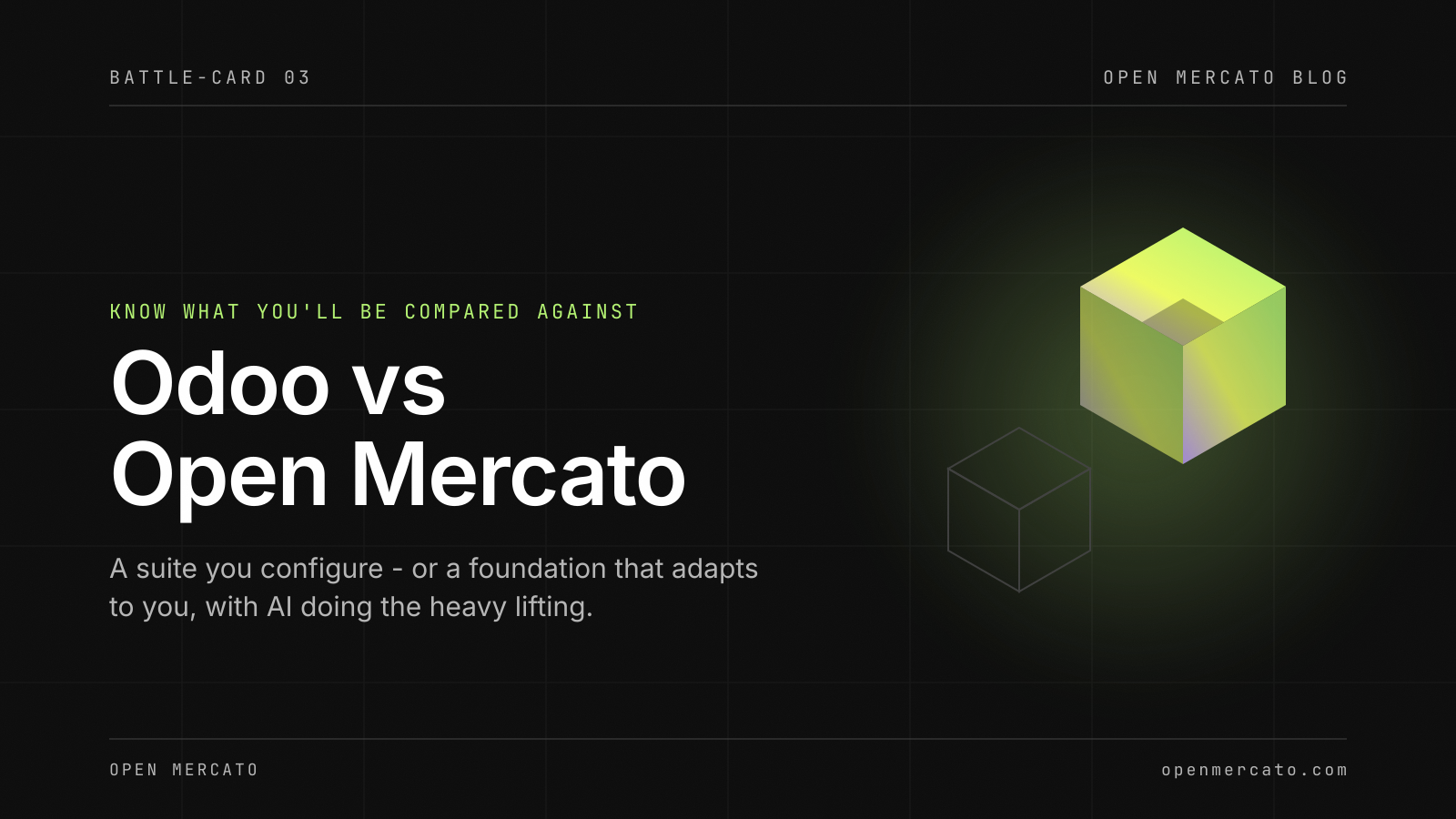 Odoo vs Open Mercato: The Battle Card From Our Real Sales Calls
