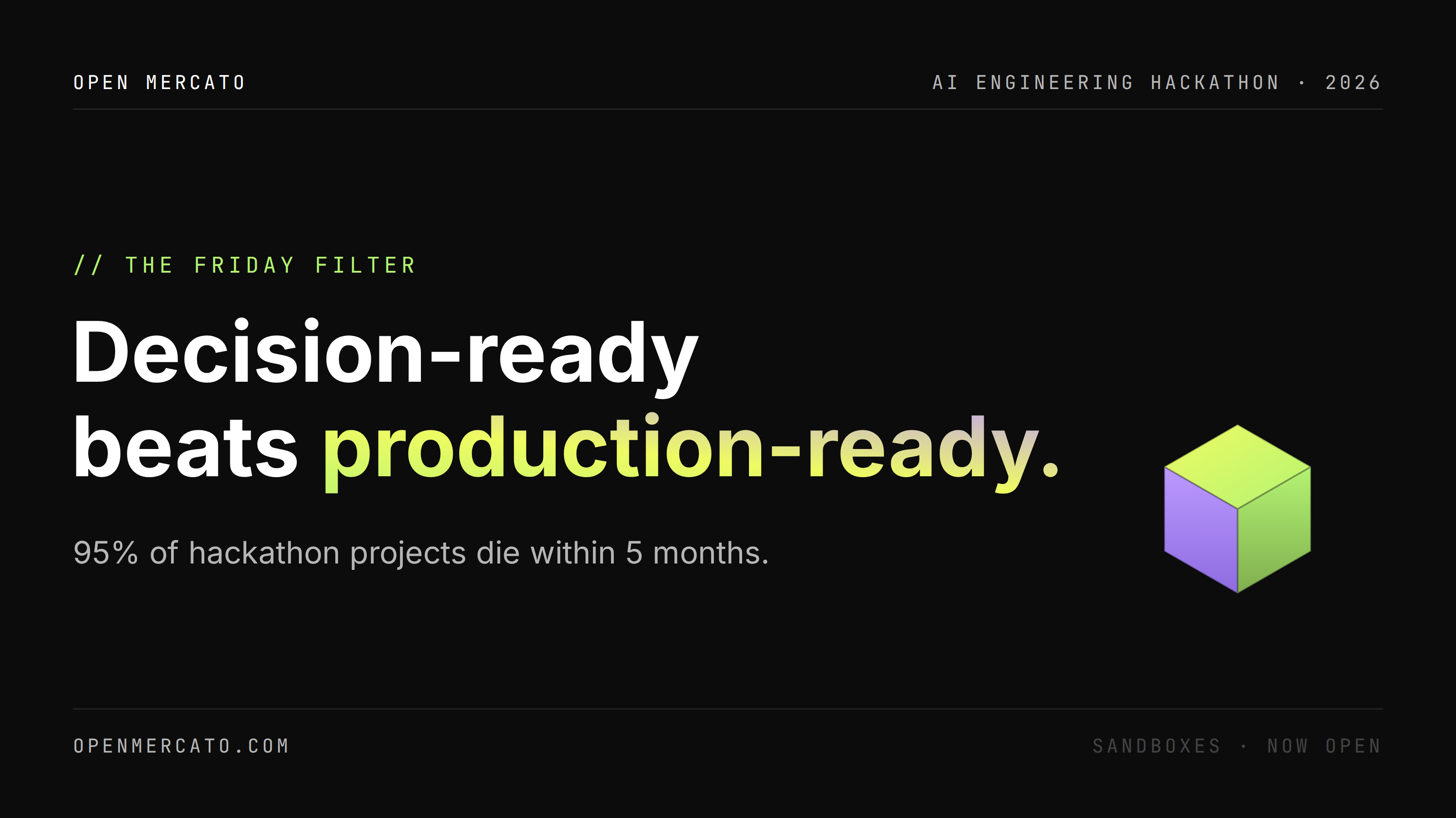 Decision-Ready Beats Production-Ready: How to Get Business Value Out of an AI Engineering Hackathon