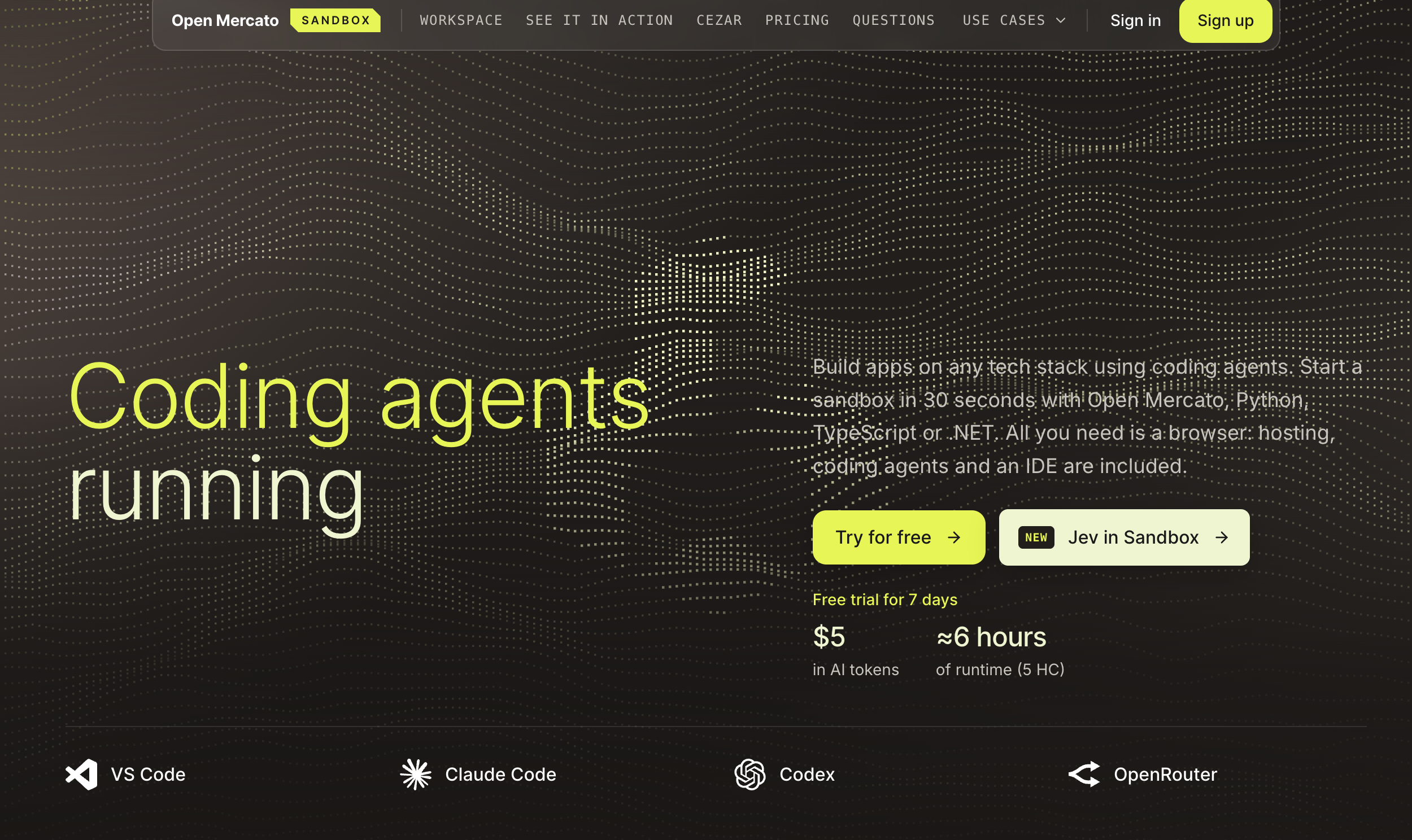 Open Mercato Sandboxes: A full AI engineering environment in your ...