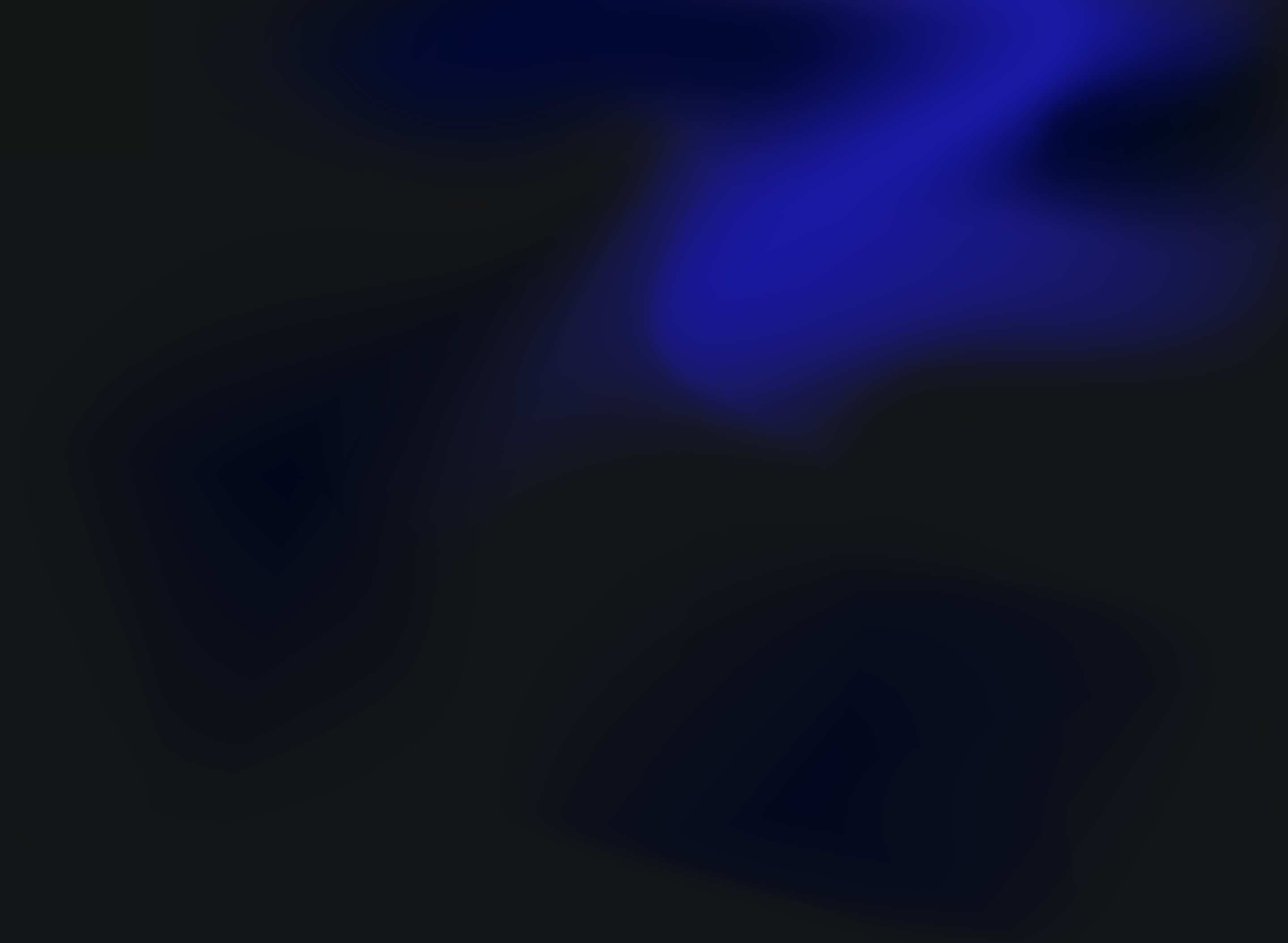 Abstract dark background with blurred blue shapes fading into black.