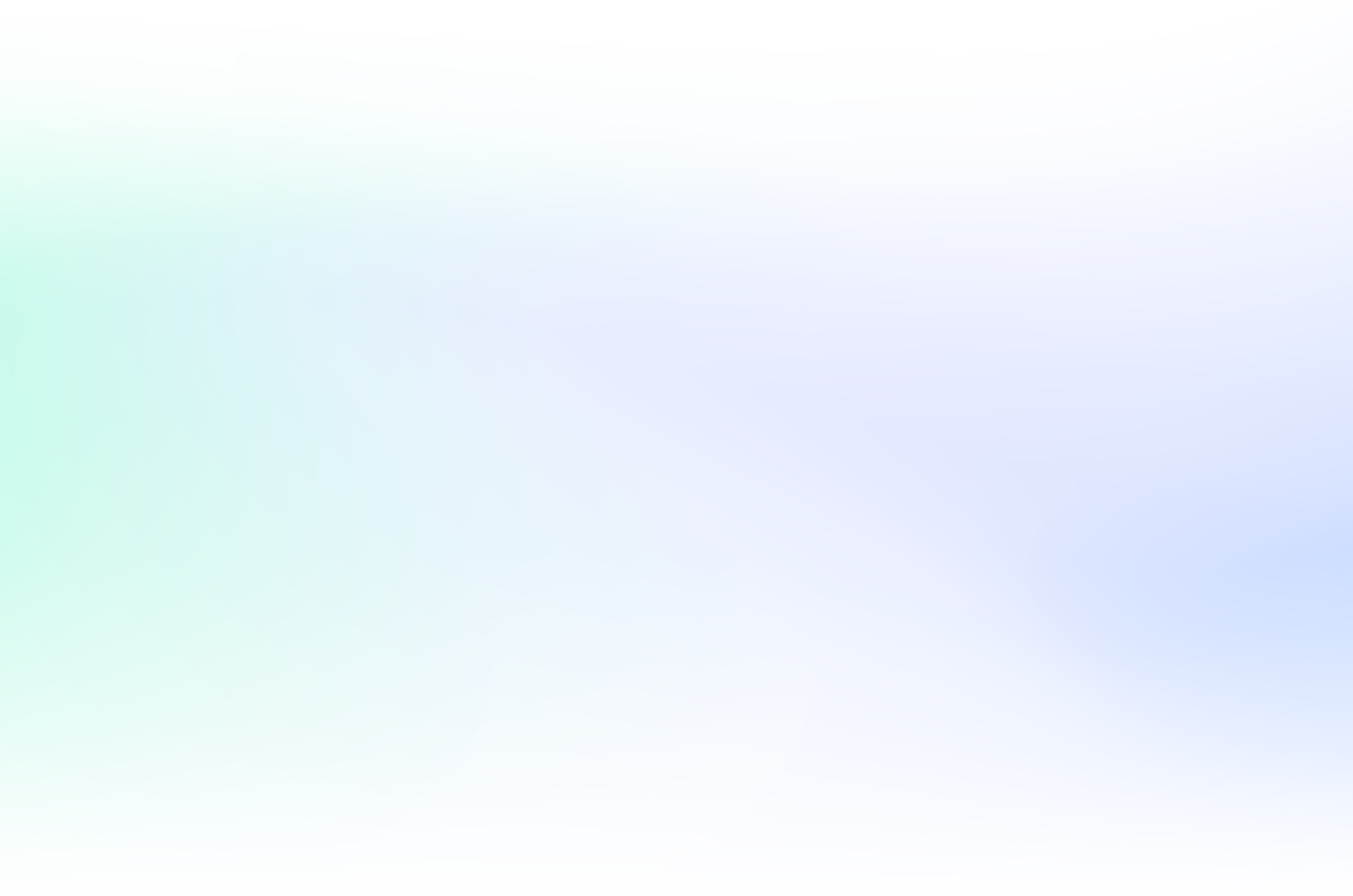 Abstract light gradient background with soft green, blue, and purple hues blending smoothly.