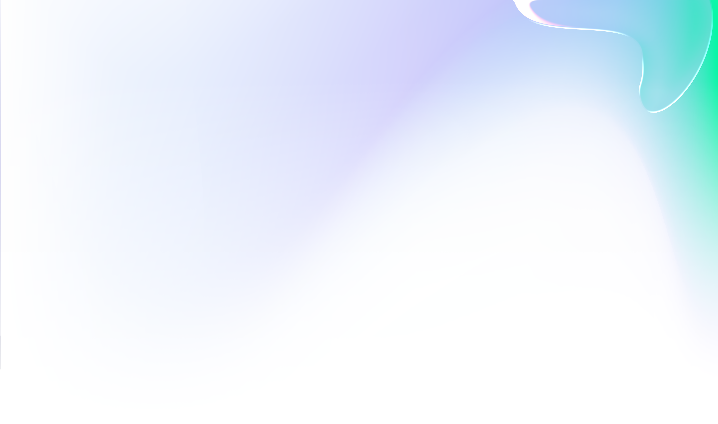 Abstract background with soft gradients of blue, purple, and green with fluid shapes in the top right corner.