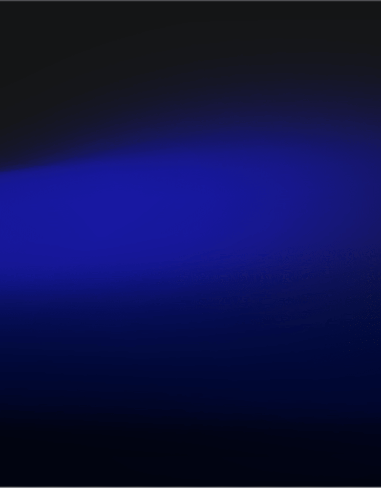 Abstract dark background with gradient glowing blue light in the center.