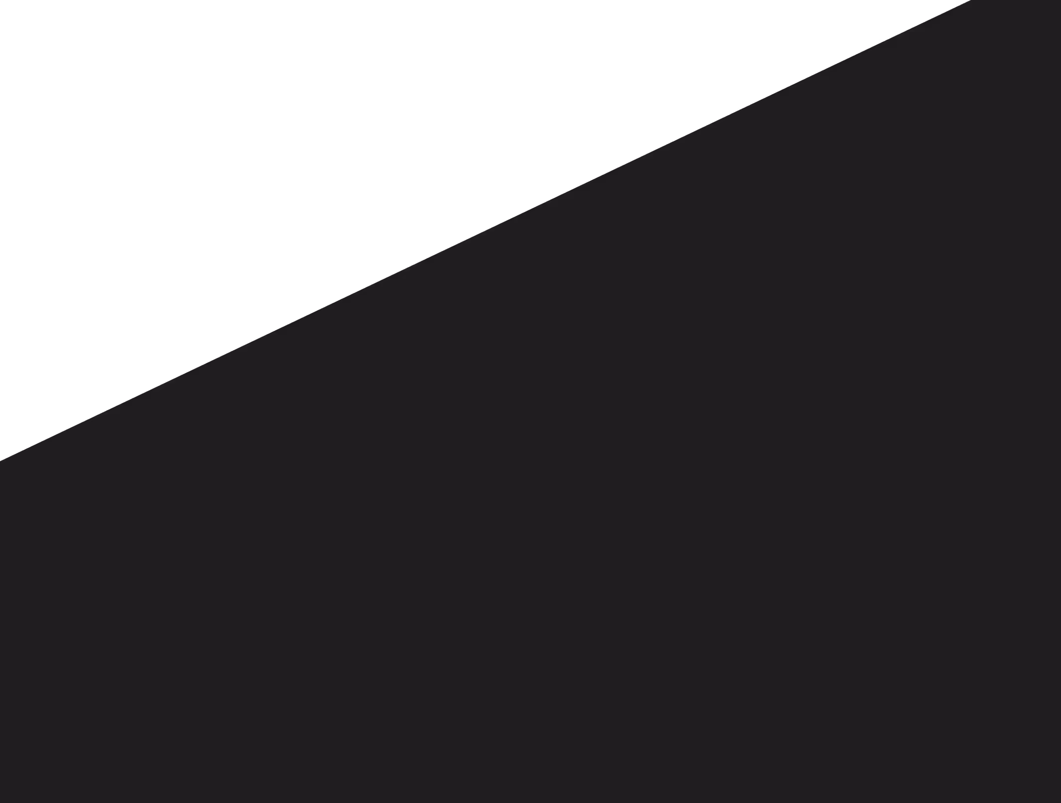 Abstract geometric design with intersecting black and dark gray shapes.