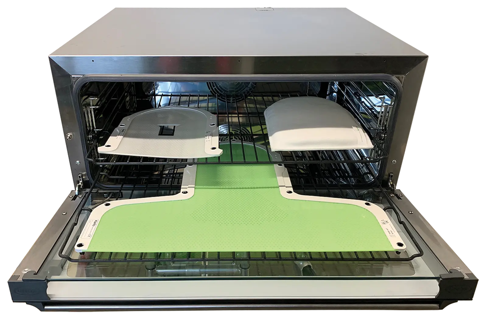 Die einfachste und effizienteste Möglichkeit, Masken, Klarity Cushions™ und andere thermoplastische Produkte zu erwärmen. Minimiert das bakterielle Infektionsrisiko.