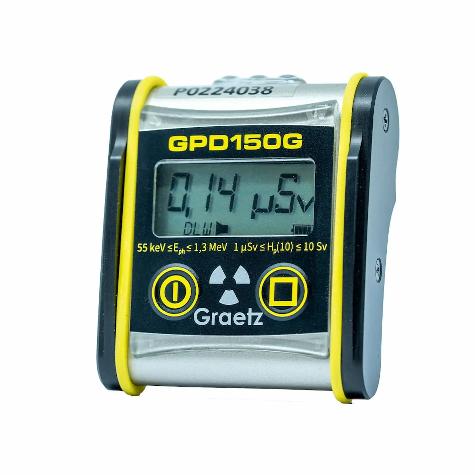 Ein kompaktes, robustes und batteriebetriebenes elektronisches Personendosimeter / Alarmdosimeter.