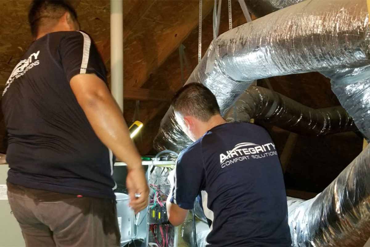 Airtegrity doing AC maintenance