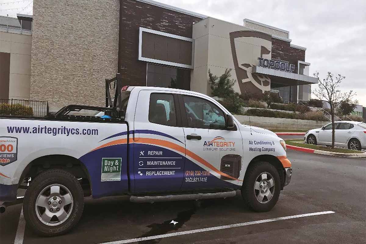 Airtegrity truck in Helotes, TX