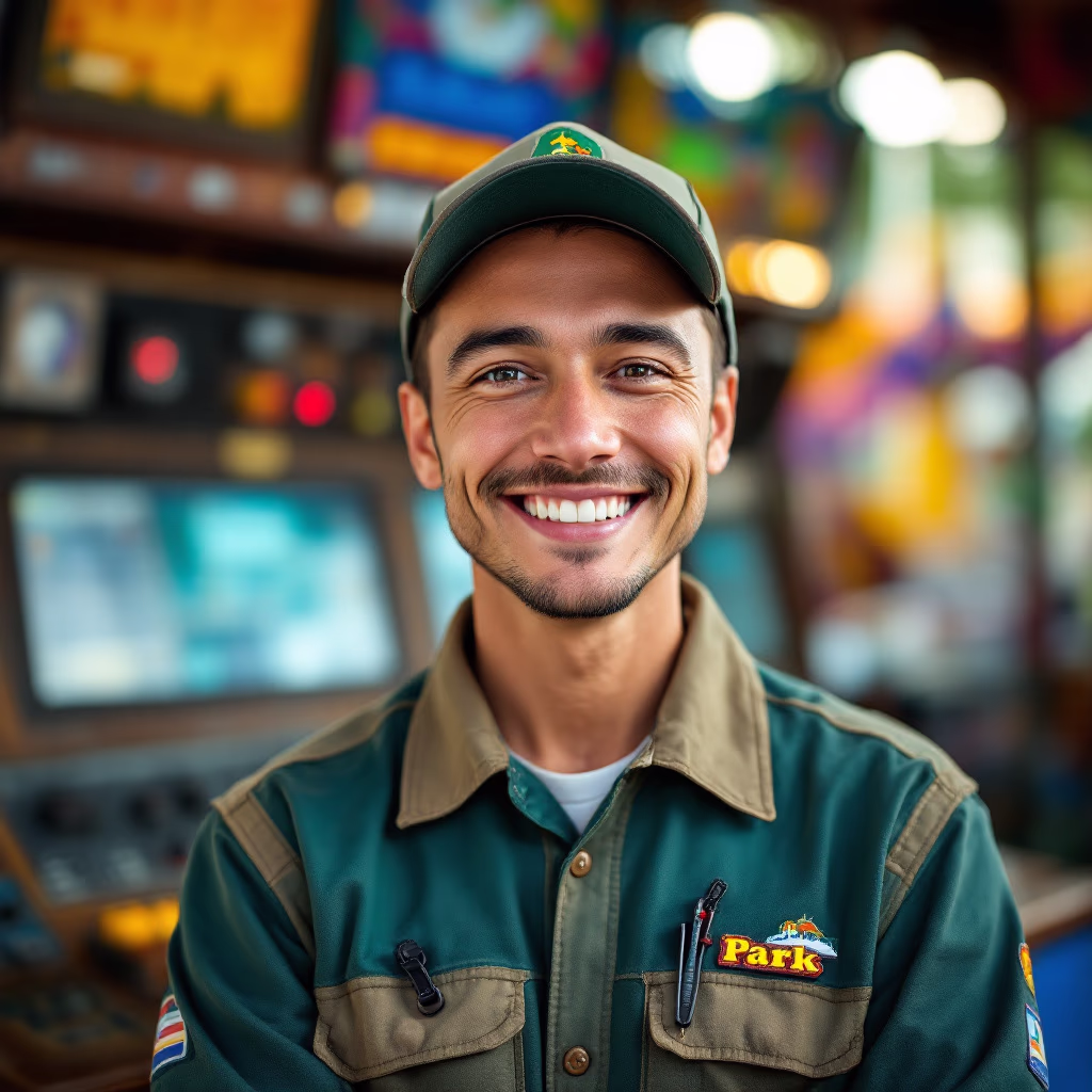 [team] image of team member for an amusement park