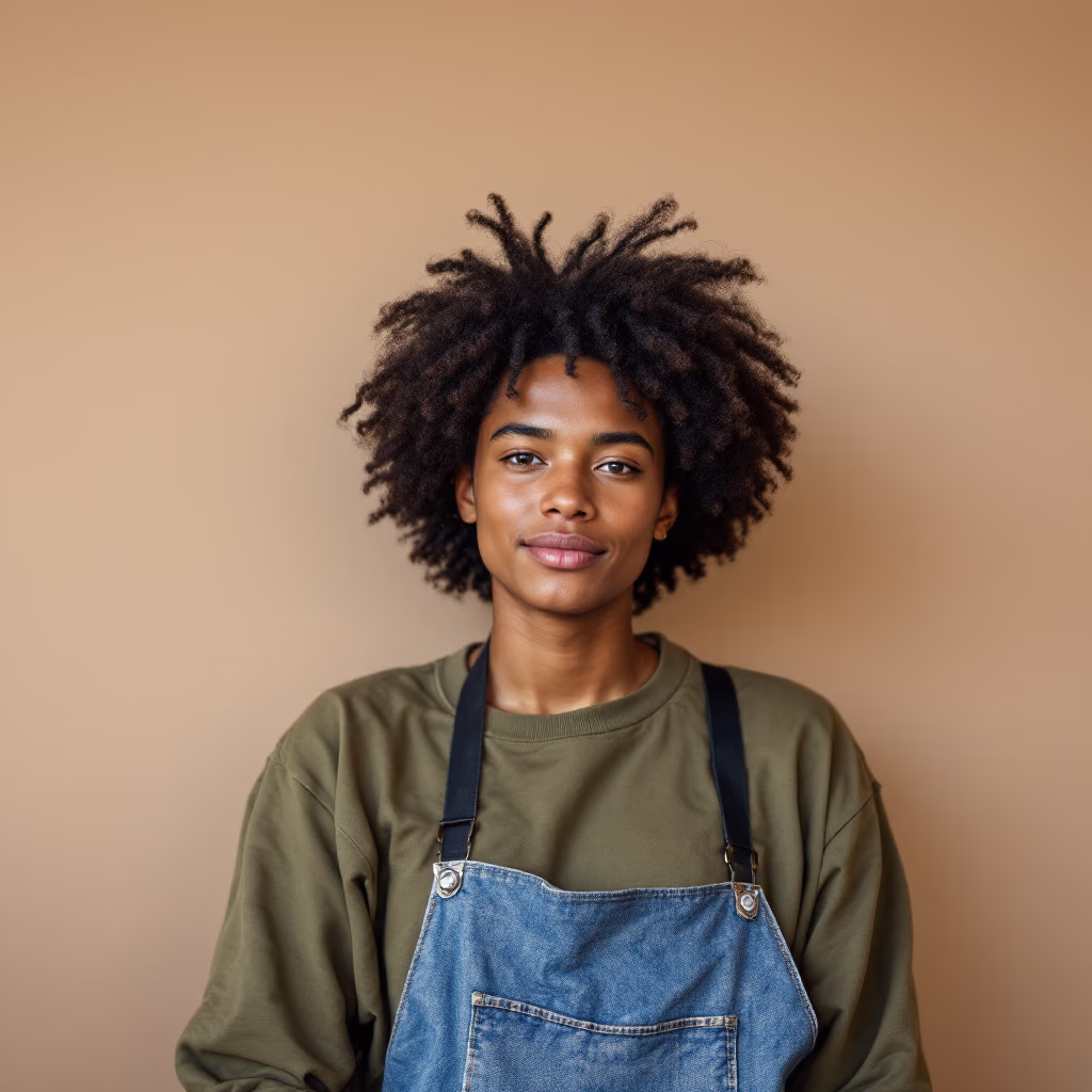 [headshot] image of customer (for a grocery store)