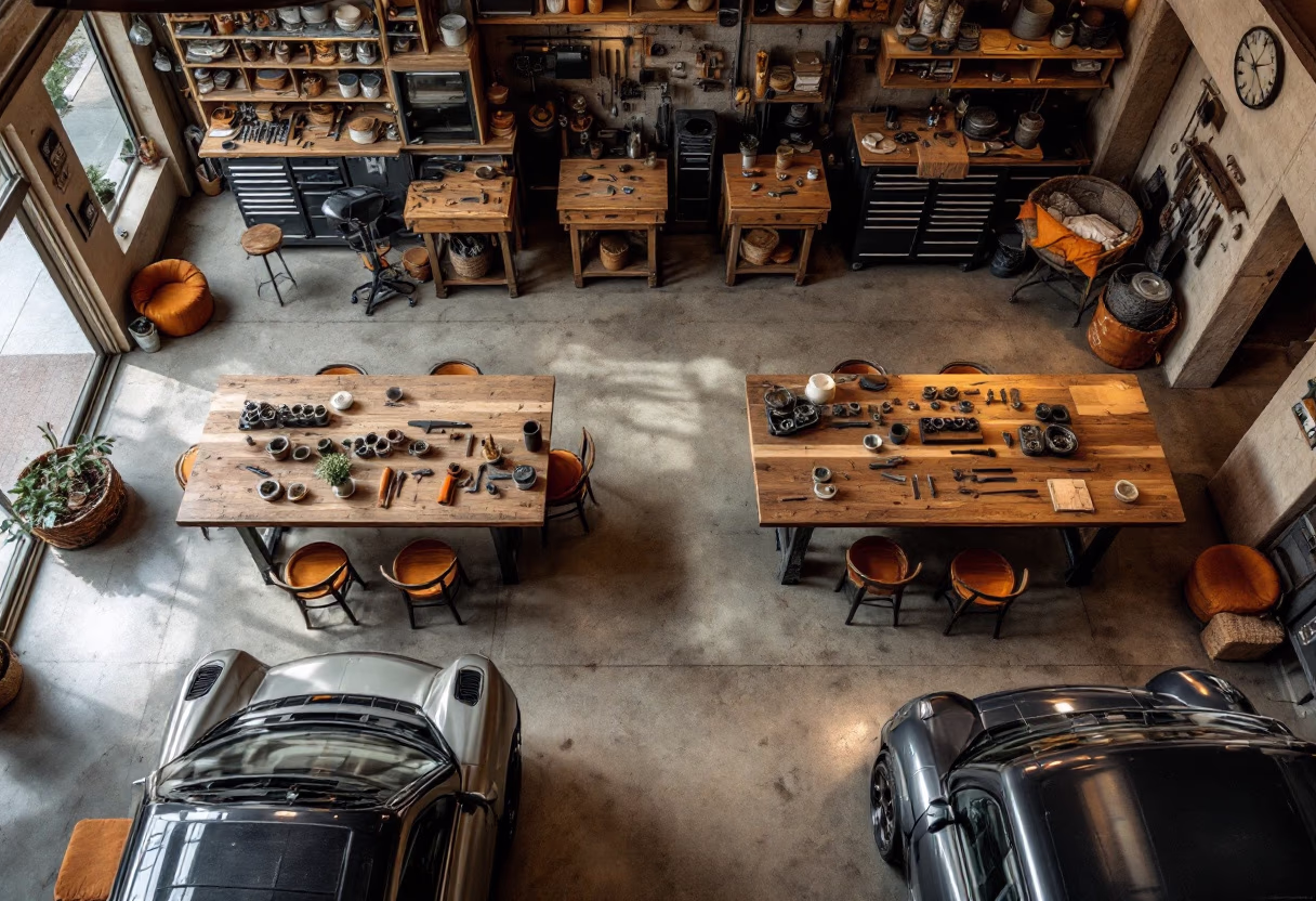 image of auto shop interior