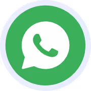 WhatsApp logo with a white phone icon inside a green speech bubble.
