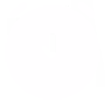 White clock icon showing the time at approximately 10:10 on a transparent background.