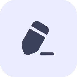 Icon of a pencil drawing a short horizontal line.