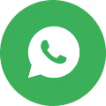 WhatsApp logo with white phone icon inside a green chat bubble circle.