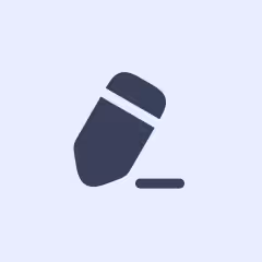 Icon of a tilted pencil drawing a short horizontal line.