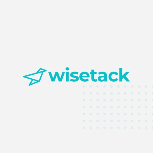 Wisetack company logo with stylized origami bird icon.