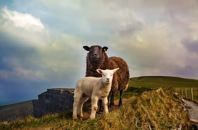 sheep on hill in ireland, Photo by Megan Johnson on Unsplash