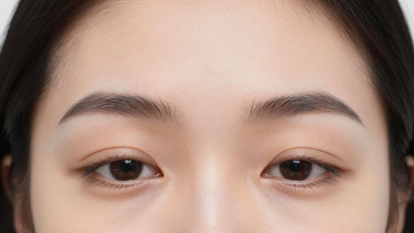 Natural-looking lifted brow after Endotine forehead rejuvenation.